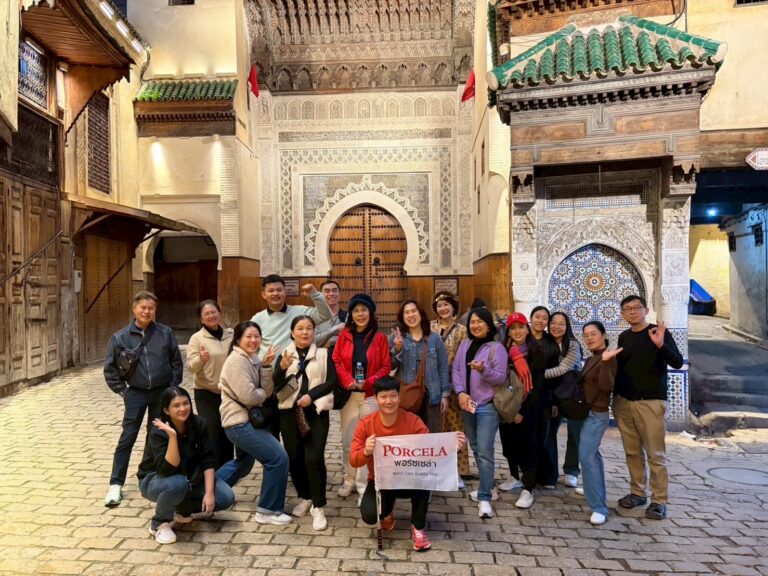 PORCELA (พอรซ์เซล่า) พาตัวแทนจำหน่าย TOP RANK เปิดประสบการณ์เวิลด์คลาส เยือนโมร็อกโก