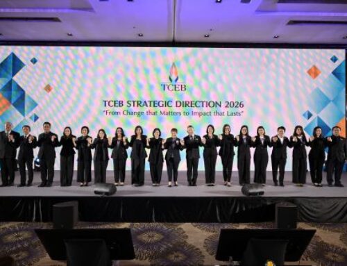 ทีเส็บเปิดทิศทางขับเคลื่อนไมซ์ไทย ปี 2569 จาก Brand Insights ยกระดับจุดแข็งประเทศไทย เจาะลึกภาคอุตสาหกรรม มาตรฐานความยั่งยืน มุ่ง Data & นวัตกรรม ร่วมมือพันธมิตร